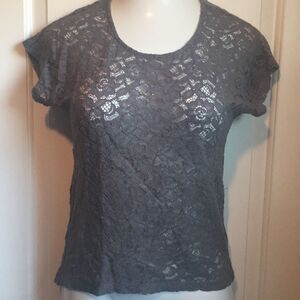 Sheer grey Maurice’s top
